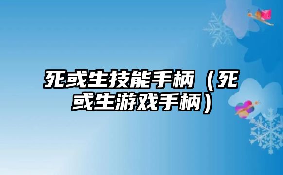 死或生技能手柄（死或生游戲手柄）